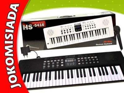 Czarne Organy Keyboard mikrofon HS5416C IN0044