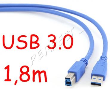 Kabel 1,8m USB 3.0 AM-BM Gembird CCP-USB3-AMBM-6