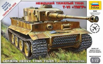 Zvezda 5002 - Pz.Kpfw.VI Tiger [Early] (1:72)