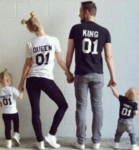 Koszulka KING mama tata córka syn T-shirt XL - 6360443243 - oficjalne  archiwum Allegro