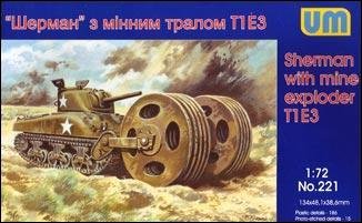 M41 Sherman with mine exploder T1E3 - UM 1/72
