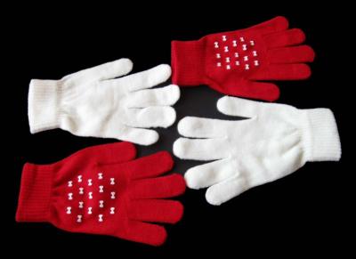 MF rękawiczki rękawice 2 p Primark krem czerwień