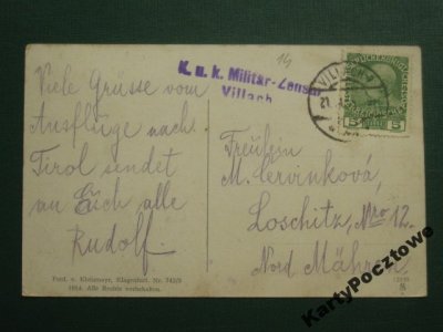 FELDPOST - k.u.k. #14#  I wojna, STEMPEL,