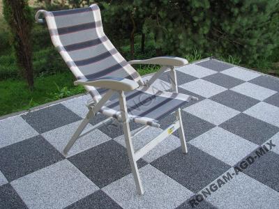 Wygodne stabilne Krzesło aluminiowe ogrodowe VERON