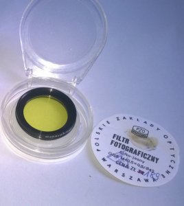 filtr fotograficzny zółto-jasnyprodukcji PZO