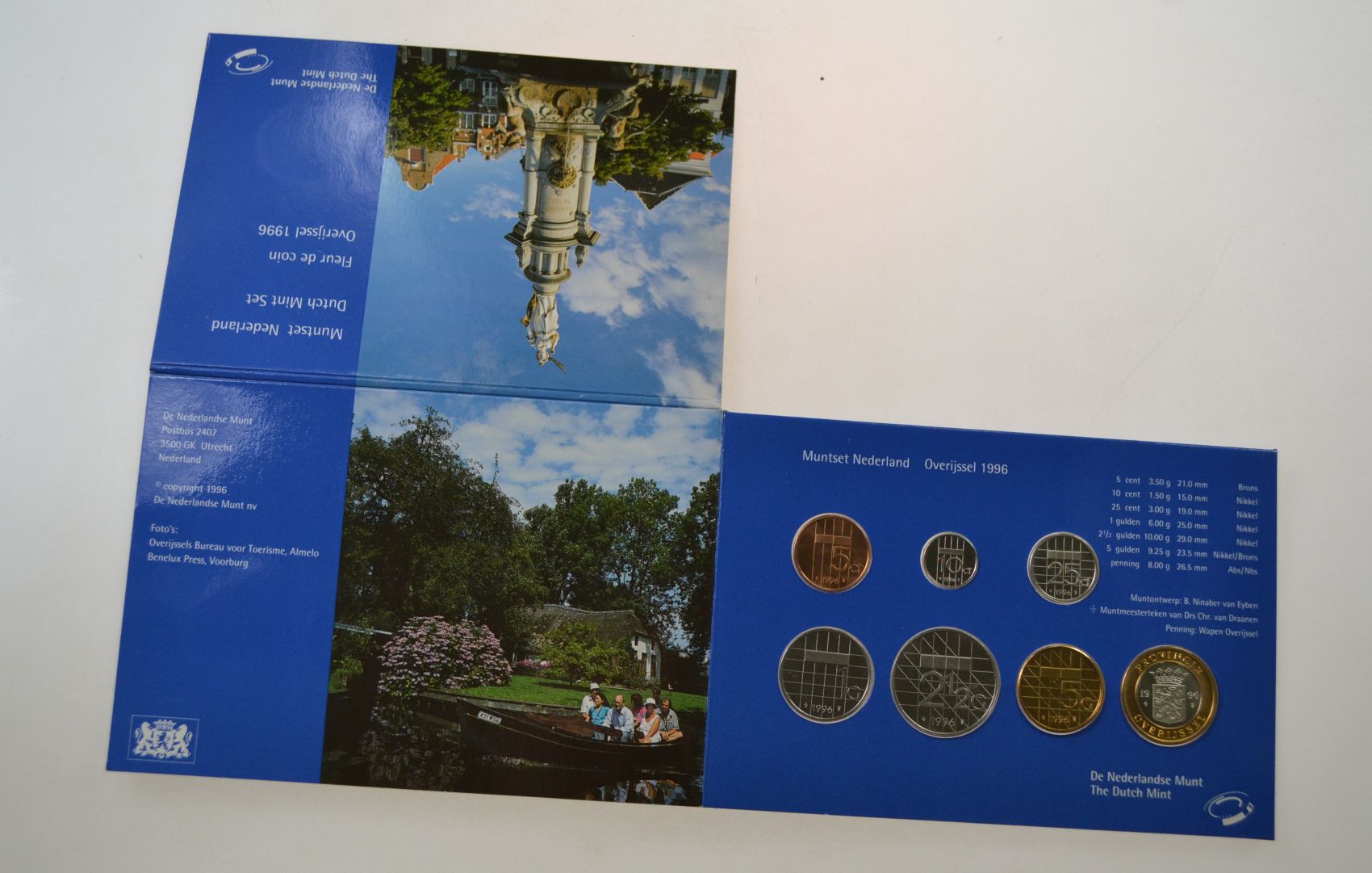 Holandia 1996 zestaw rocznikowy 6 monet + żeton