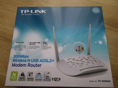 TP-LINK TD-W8968 Router ADSL 300Mbps USB WiFi
