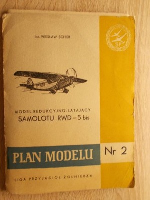 Plan modelu samolotu RWD-5 bis