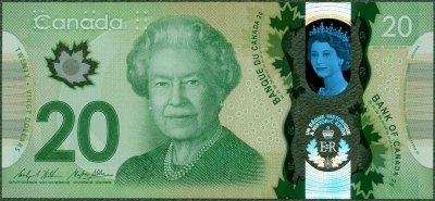 Kanada - 20 dolarów 2015 * pamiątkowy * polimer !