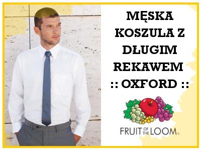 Męska koszula OXFORD dł.ręk. Fruit of the Loom-3XL