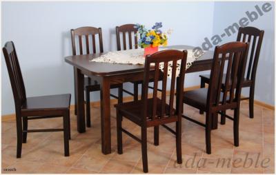 ada-meble MATYLDA stół 80x140/180; 6 krzeseł TANIO