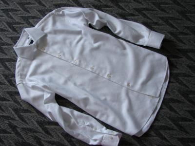 Biała męska koszula w jodełkę ARGI włoska 39