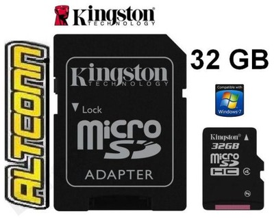 KINGSTON KARTA PAMIĘCI MICRO SD SDHC 32GB ADAPTER
