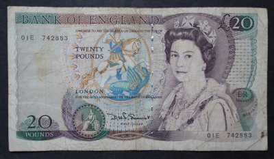 20 funtów Wielka Brytania 1970-1993
