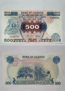 Uganda 500 szylingów 1986 UNC