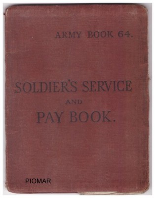 PSZ-ARMY BOOK 64-SOLDIERS SERVICE AND PAY BOOK !!!