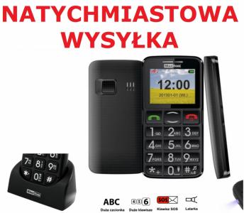 TELEFON DLA SENIORA MAXCOM MM432 BB  PRZYCISK SOS