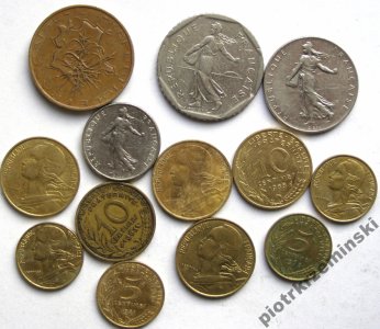 Francja. Zestaw monet (2)