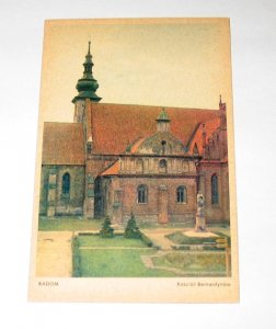 Radom Kościół Bernardynów 1940 radomskie pocztówka