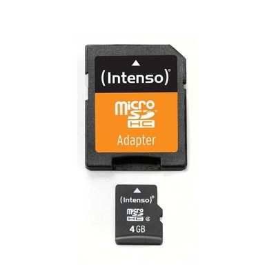 INTENSO microSD HC Karta pamięci i adapter 4GB