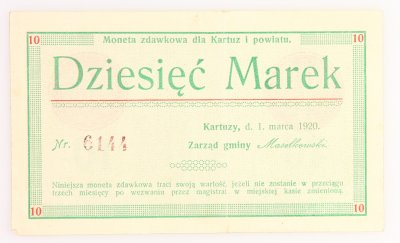 Kartuzy 10 marek 1.03.1920