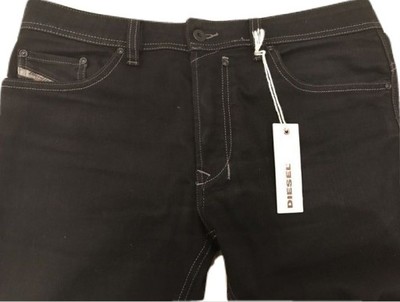 DIESEL SAFADO czarne jeansy  extra W 31 L 32