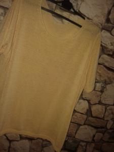 MARKS&amp;SPENCER sweterek pastelowy żółty oversiz