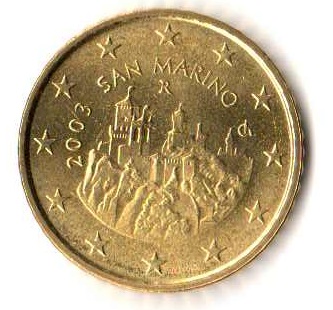 50 cent San Marino 2003 - monetfun PROMOCJA !!!