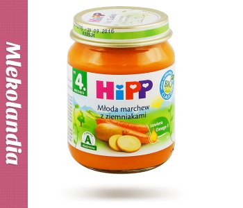 HIPP Danie BIO - młoda marchew z ziemniakami 125g