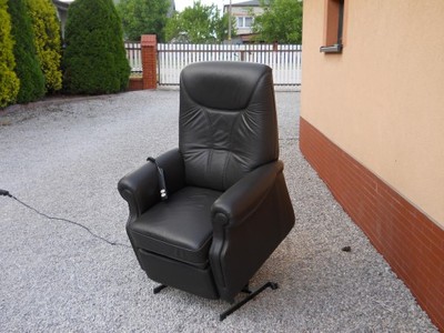 Fotel elektryczny-funkcja wstawania-skóra-relax - 6891550455 - oficjalne  archiwum Allegro