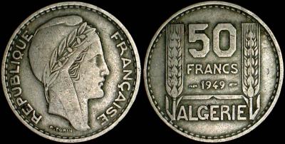 Algieria, 50 Francs 1949