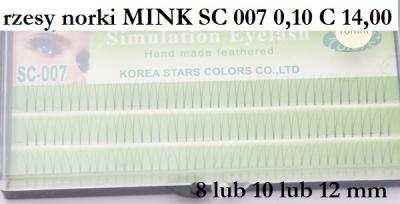 [slay] RZĘSY MINK SC 007 Eyelash C 2w1 0,10 8 mm Y