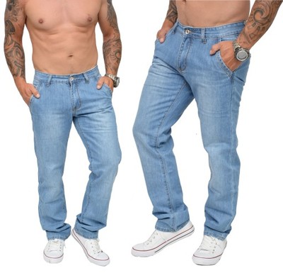 21498 jeansowe JASNE CHINOSY spodnie MĘSKIE 34 - 6899877670 - oficjalne  archiwum Allegro