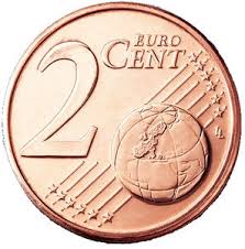 2 euro cent Łotwa 2014 rok mennicze z rolki