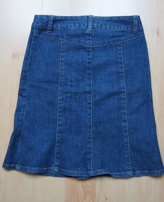 Jeansowa niebieska spódnica H&amp;M trapez XS 34