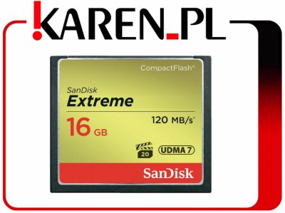 Karta Pamięci SanDisk Extreme CF 16GB