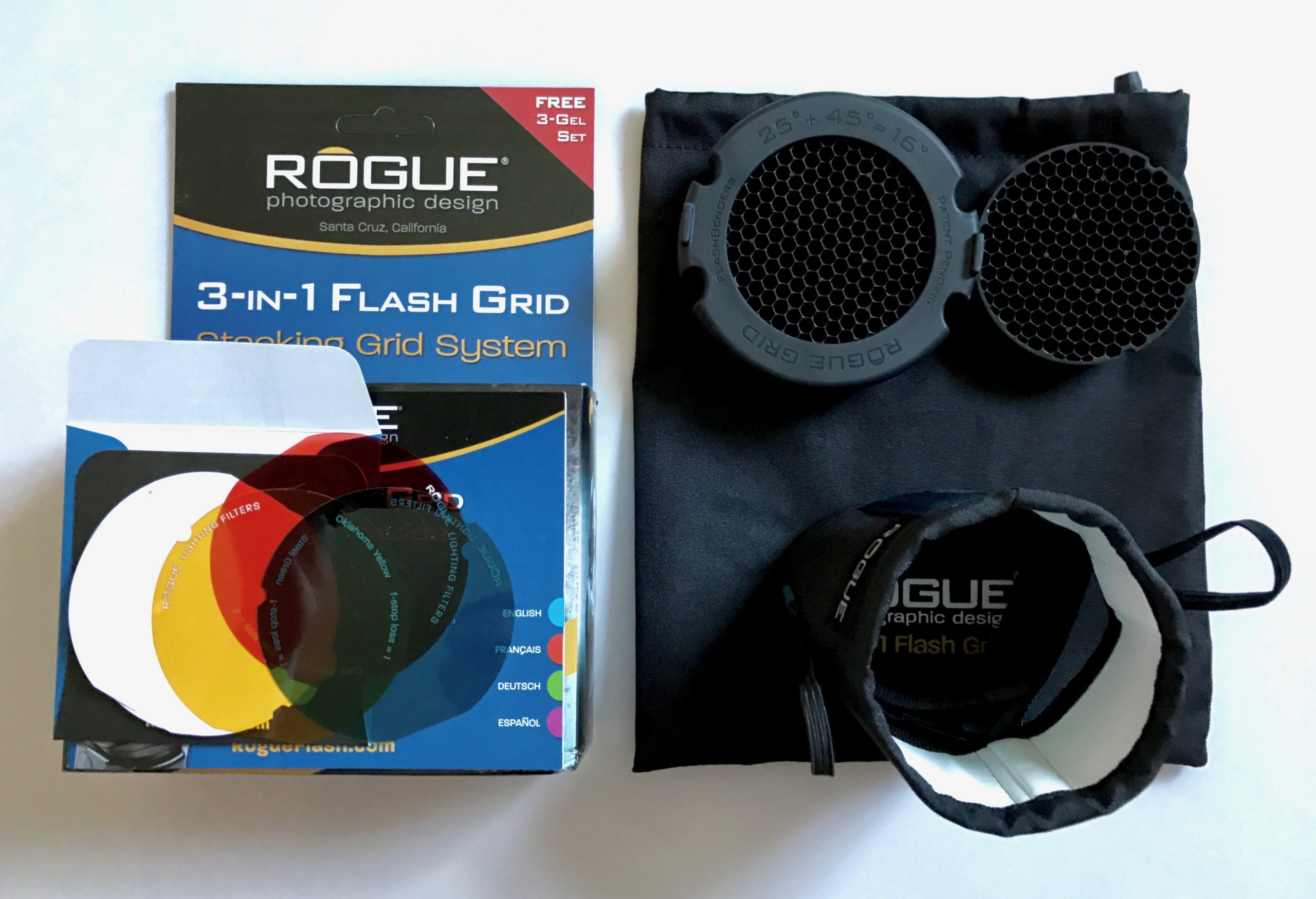 Rogue 3-in-1 Zestaw Flash Grid + 3 filtry żelowe