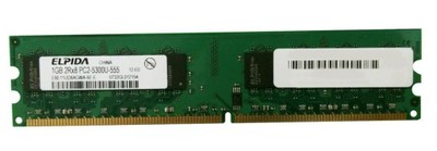 PAMIĘĆ 1GB DDR2 667Mhz, PC2-5300 ELPIDA 12M GW