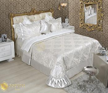 Narzuta na łóżko w stylu GLAMOUR - Fisun - ARTSTYL - 5995878473 - oficjalne  archiwum Allegro