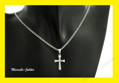 Łańcuszek srebrny męski +krzyżyk RÓŻNE MODELE !!!