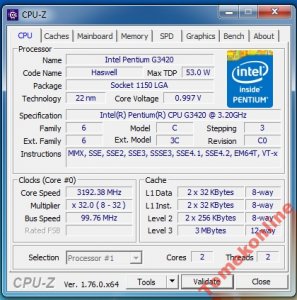 Intel Pentium Processor G3420