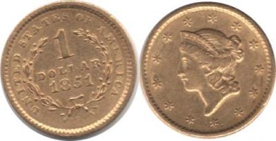 USA 1 $ 1851  (U5)