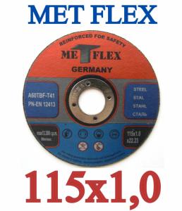 TARCZA DO CIĘCIA METALU 115 x 22.2 x 1.0 MET-FLEX