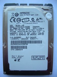 Hitachi HTE543212L9A300 120GB 100% Sprawny Gw.