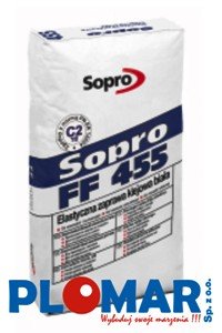 Sopro FF 455 Biała elastyczna zaprawa klejowa C2TE