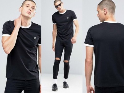 103A00534 FRED PERRY T-SHIRT KONTRASTOWY M