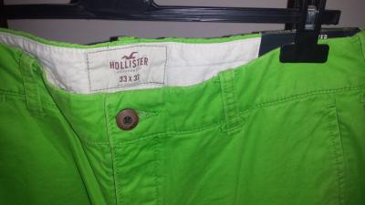 spodnie Hollister 31 X 32 zielone