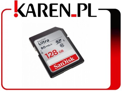Secure Digital (SDXC) 128GB SanDisk Ultra 80 MB/s