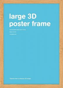 Rama drewniana 46,8x67 cm - Obraz 3D - Buk