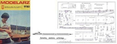 Modelarz 11/80 barka pchana BP-500 II